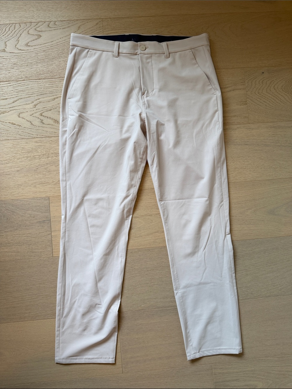 Mizzen+Main Slim Chinos in Light Beige